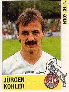 Sticker Jürgen Kohler - German Football Bundesliga 1988-1989 - Panini