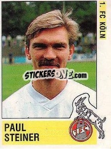 Cromo Paul Steiner - German Football Bundesliga 1988-1989 - Panini