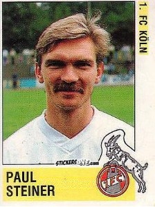 Sticker Paul Steiner - German Football Bundesliga 1988-1989 n. 173 - Panini