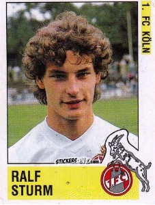 Sticker Ralf Sturm - German Football Bundesliga 1988-1989 - Panini