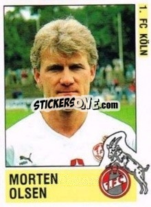 Cromo Morten Olsen - German Football Bundesliga 1988-1989 - Panini