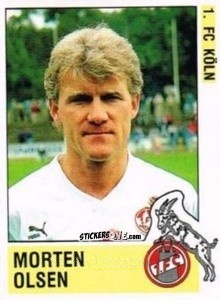 Sticker Morten Olsen - German Football Bundesliga 1988-1989 n. 177 - Panini