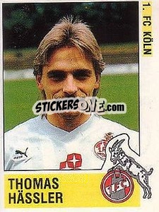 Sticker Thomas Hässler - German Football Bundesliga 1988-1989 - Panini