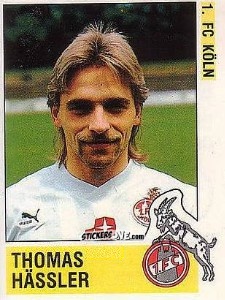 Sticker Thomas Hässler - German Football Bundesliga 1988-1989 - Panini