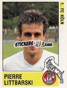 Sticker Pierre Littbarski - German Football Bundesliga 1988-1989 - Panini