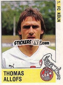 Sticker Thomas Allofs - German Football Bundesliga 1988-1989 - Panini