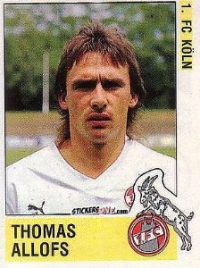 Cromo Thomas Allofs - German Football Bundesliga 1988-1989 - Panini