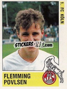 Figurina Flemming Povlsen - German Football Bundesliga 1988-1989 - Panini