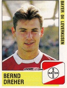 Figurina Bernd Dreher - German Football Bundesliga 1988-1989 - Panini