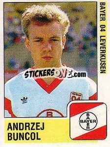 Cromo Andrzej Buncol - German Football Bundesliga 1988-1989 - Panini