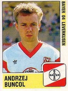 Cromo Andrzej Buncol - German Football Bundesliga 1988-1989 - Panini