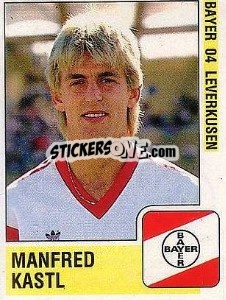 Sticker Manfred Kastl - German Football Bundesliga 1988-1989 - Panini