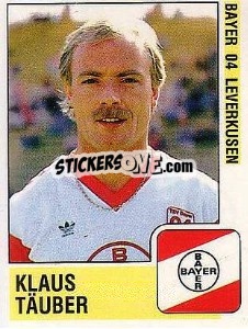Cromo Klaus Täuber - German Football Bundesliga 1988-1989 - Panini