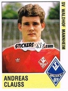 Cromo Andreas Clauss - German Football Bundesliga 1988-1989 - Panini