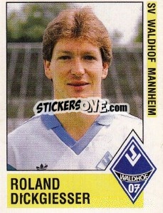 Sticker Roland Dickgiesser - German Football Bundesliga 1988-1989 - Panini