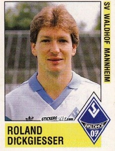 Figurina Roland Dickgiesser - German Football Bundesliga 1988-1989 - Panini