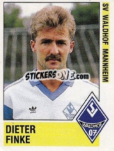 Sticker Dieter Finke - German Football Bundesliga 1988-1989 - Panini