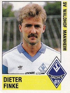 Figurina Dieter Finke - German Football Bundesliga 1988-1989 - Panini