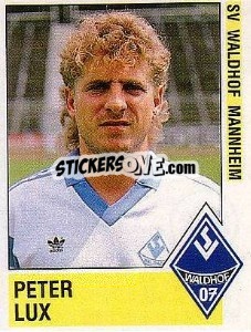 Cromo Peter Lux - German Football Bundesliga 1988-1989 - Panini