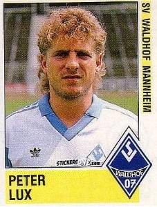 Cromo Peter Lux - German Football Bundesliga 1988-1989 - Panini