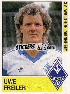 Cromo Uwe Freiler - German Football Bundesliga 1988-1989 - Panini
