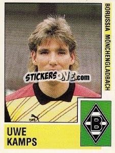 Cromo Uwe Kamps - German Football Bundesliga 1988-1989 - Panini