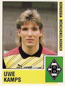 Sticker Uwe Kamps - German Football Bundesliga 1988-1989 n. 221 - Panini