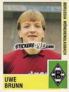 Cromo Uwe Brunn - German Football Bundesliga 1988-1989 - Panini