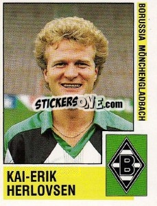 Cromo Kai-Erik Herlovsen - German Football Bundesliga 1988-1989 - Panini
