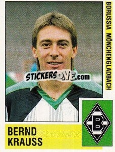 Cromo Bernd Krauss - German Football Bundesliga 1988-1989 - Panini