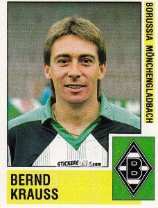 Cromo Bernd Krauss - German Football Bundesliga 1988-1989 - Panini