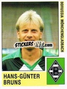 Sticker Hans-Günter Bruns - German Football Bundesliga 1988-1989 - Panini