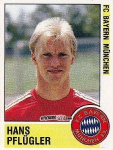 Cromo Hans Pflügler - German Football Bundesliga 1988-1989 - Panini