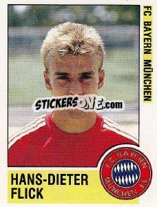 Sticker Hans-Dieter Flick - German Football Bundesliga 1988-1989 n. 244 - Panini