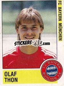 Sticker Olaf Thon - German Football Bundesliga 1988-1989 - Panini