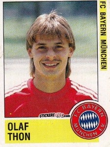 Cromo Olaf Thon - German Football Bundesliga 1988-1989 - Panini