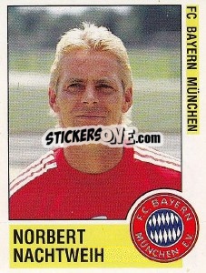 Sticker Norbert Nachtweih - German Football Bundesliga 1988-1989 - Panini
