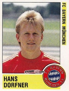 Sticker Hans Dorfner - German Football Bundesliga 1988-1989 - Panini