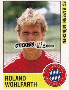 Sticker Roland Wohlfarth - German Football Bundesliga 1988-1989 - Panini