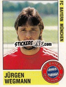 Cromo Jürgen Wegmann - German Football Bundesliga 1988-1989 - Panini