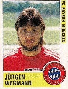 Cromo Jürgen Wegmann - German Football Bundesliga 1988-1989 - Panini