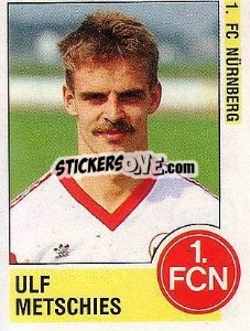 Sticker Ulf Metschies - German Football Bundesliga 1988-1989 - Panini