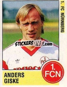 Cromo Andreas Giske - German Football Bundesliga 1988-1989 - Panini