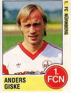 Cromo Andreas Giske - German Football Bundesliga 1988-1989 - Panini