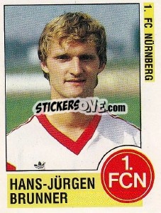 Sticker Hans-Jürgen Brunner - German Football Bundesliga 1988-1989 - Panini
