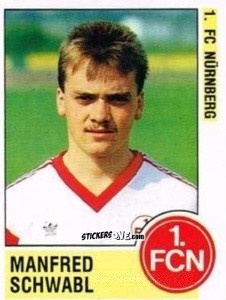 Figurina Manfred Schwabl - German Football Bundesliga 1988-1989 - Panini