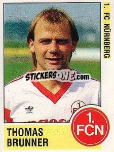 Cromo Thomas Brunner - German Football Bundesliga 1988-1989 - Panini