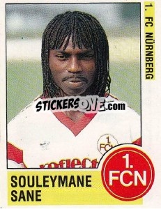 Sticker Souleymane Sane - German Football Bundesliga 1988-1989 - Panini