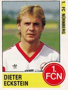 Sticker Dieter Eckstein - German Football Bundesliga 1988-1989 - Panini