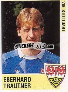 Sticker Eberhard Trautner - German Football Bundesliga 1988-1989 - Panini